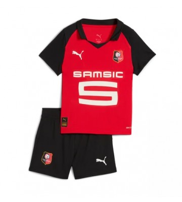 Stade Rennais Hjemmebanetrøje Børn 2025-26 Kortærmet (+ Korte bukser)